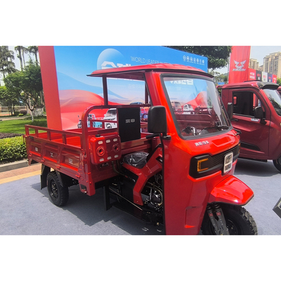 Передний барабан Задняя барабанная тормозная система 250cc закрытый кузов взрослый трехколесный грузовой мотоцикл