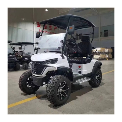 Укомплектованная 4-местная электрическая тележка для гольфа Buggy Club Car с стоячей позицией хвостовой коляски