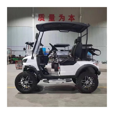 Укомплектованная 4-местная электрическая тележка для гольфа Buggy Club Car с стоячей позицией хвостовой коляски