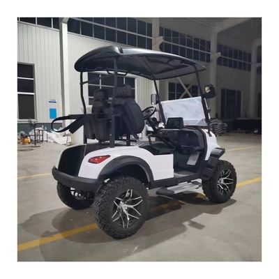 Укомплектованная 4-местная электрическая тележка для гольфа Buggy Club Car с стоячей позицией хвостовой коляски